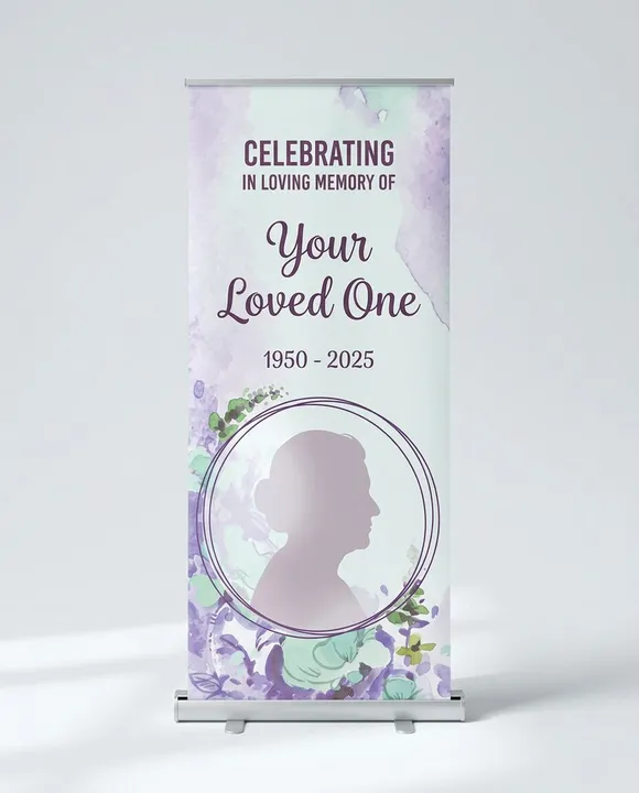 Funeral Roll-up Banner